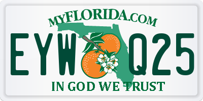 FL license plate EYWQ25