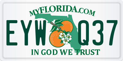 FL license plate EYWQ37