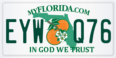 FL license plate EYWQ76