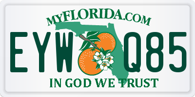 FL license plate EYWQ85