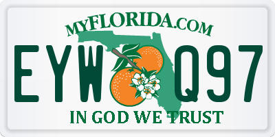 FL license plate EYWQ97
