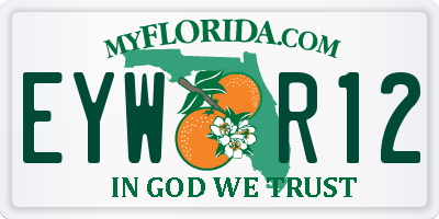 FL license plate EYWR12