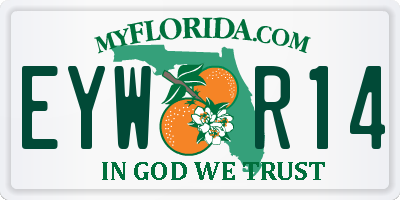 FL license plate EYWR14