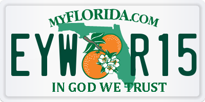 FL license plate EYWR15
