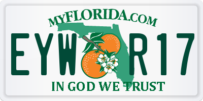 FL license plate EYWR17