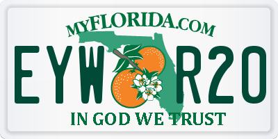 FL license plate EYWR20