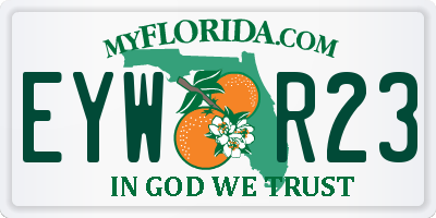 FL license plate EYWR23