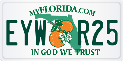 FL license plate EYWR25