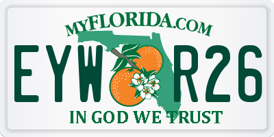 FL license plate EYWR26