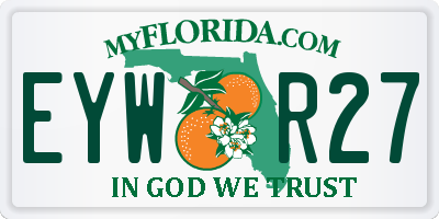 FL license plate EYWR27
