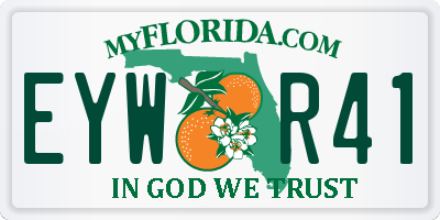 FL license plate EYWR41