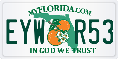 FL license plate EYWR53