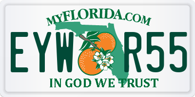 FL license plate EYWR55