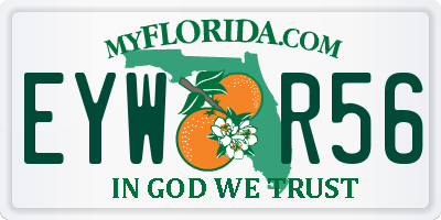 FL license plate EYWR56