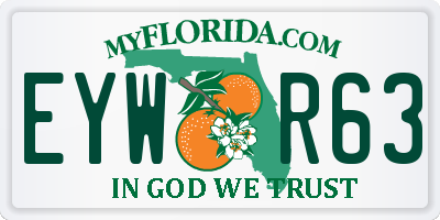 FL license plate EYWR63