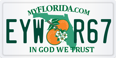 FL license plate EYWR67
