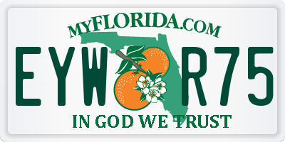 FL license plate EYWR75