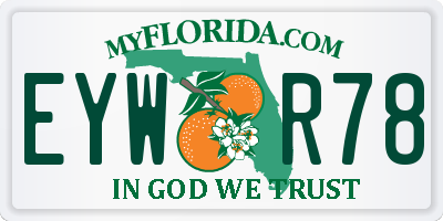 FL license plate EYWR78