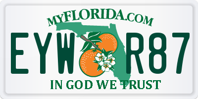 FL license plate EYWR87