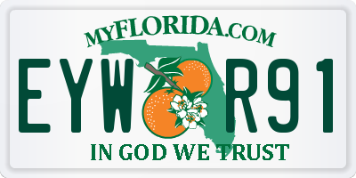 FL license plate EYWR91