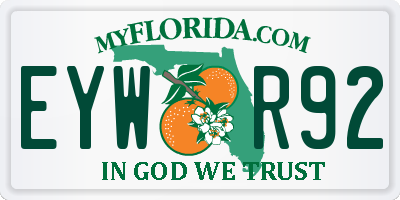 FL license plate EYWR92