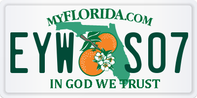 FL license plate EYWS07