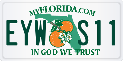 FL license plate EYWS11