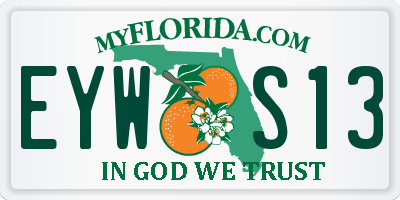 FL license plate EYWS13