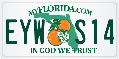FL license plate EYWS14