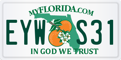 FL license plate EYWS31