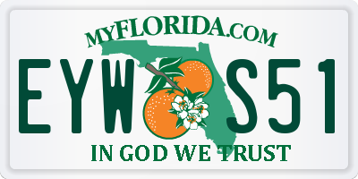 FL license plate EYWS51