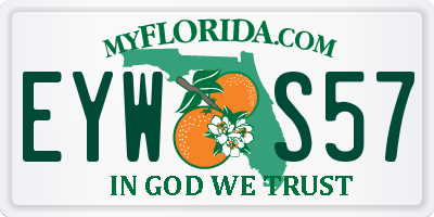 FL license plate EYWS57