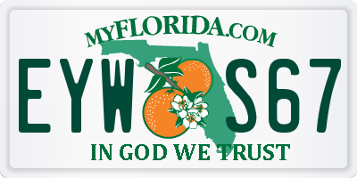 FL license plate EYWS67