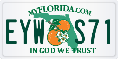 FL license plate EYWS71
