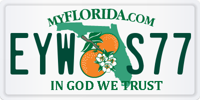 FL license plate EYWS77
