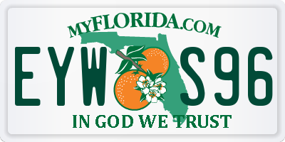 FL license plate EYWS96