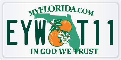 FL license plate EYWT11
