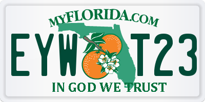 FL license plate EYWT23