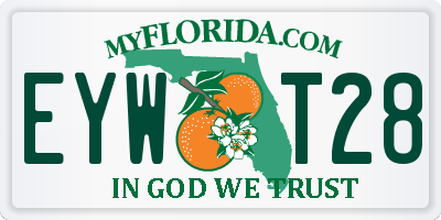 FL license plate EYWT28