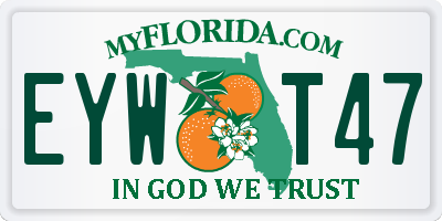 FL license plate EYWT47