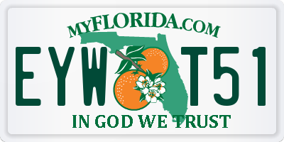 FL license plate EYWT51