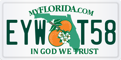 FL license plate EYWT58