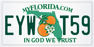 FL license plate EYWT59