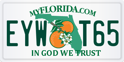 FL license plate EYWT65