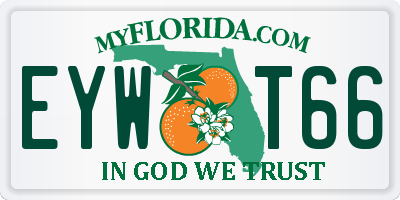 FL license plate EYWT66
