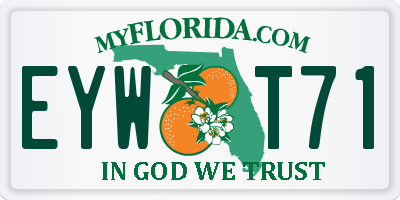 FL license plate EYWT71