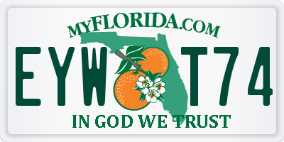 FL license plate EYWT74