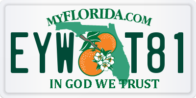 FL license plate EYWT81