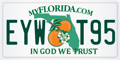 FL license plate EYWT95