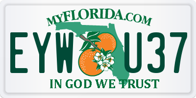 FL license plate EYWU37